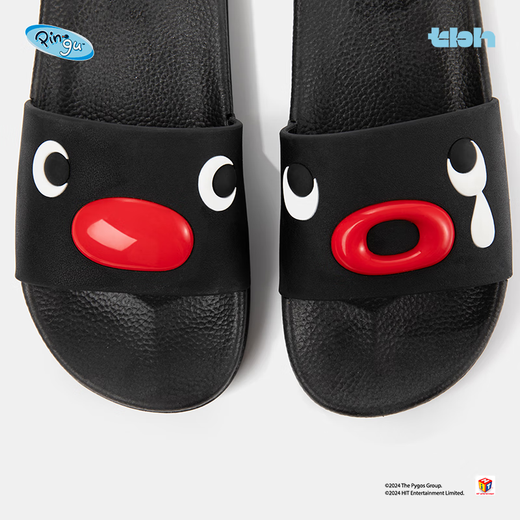 Brutalist Home Furnishing (tbh) Pingu Cooperation Series Three-dimensional Penguin PVC Slippers for Men and Women Can We Wear Summer Sandals Outside Three-dimensional Penguin PVC Slippers 38-39