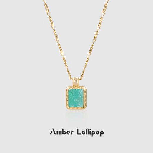 Amber Lollipop White Fritillaria Necklace Women's Niche Necklace Clavicle Chain Neck Ornament Anniversary Birthday Gift for Girlfriend and Wife White-Oil Frame