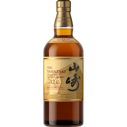 归素【官方行货】日本进口三得利响和风山崎白州单一麦芽威士忌 洋酒 山崎12年威士忌百年纪念款