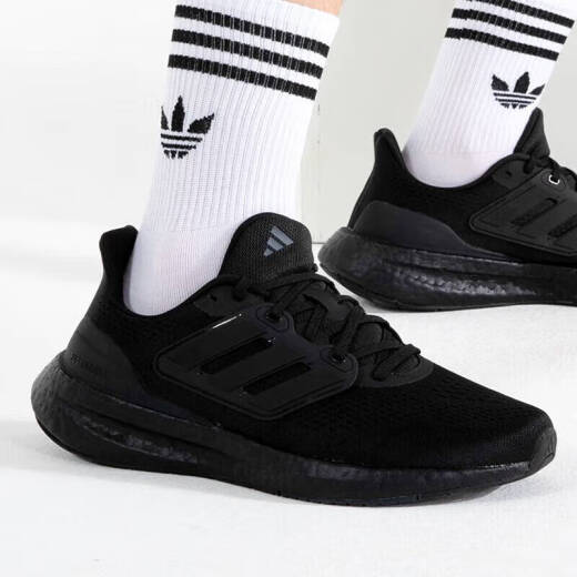 
Adidas men's shoes 2025 summer new PUREBOOST 25 sports shoes cushioning running shoes low top casual shoes IF4840 black 36