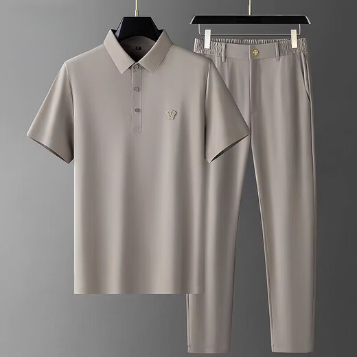 AEMAPE High-End-Marken-Business-Casual-Sportanzug für Herren 2025 Sommer neuer High-End-bügelfreier modischer Eisseidenanzug 3523 blau (kleiner Standard) M geeignet für 95-120 Jin Jin entspricht 0,5 kg