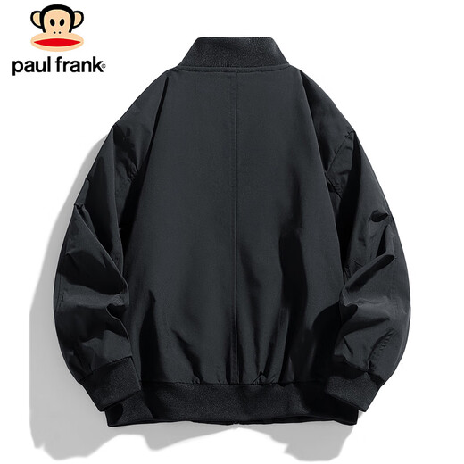 Paul Frank Jacket Men's Autumn and Winter Trendy Casual Work Jacket Men's American Aviator Men's Black 2XL