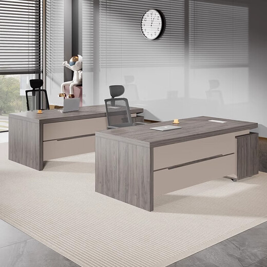 Yusong boss desk office simple modern single desk financial desk supervisor desk manager desk and chair combination 1.6*0.8 meters boss desk