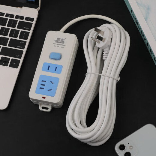 High-power household socket long-line plug-in strip with wire terminal board independent switch plug-in board dormitory drag strip single switch 2-position socket 7 holes self-wiring 0 meter socket