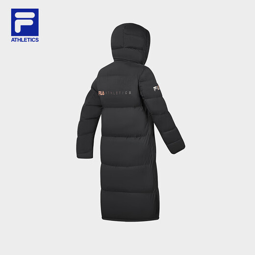 FILA official women's mid-length down jacket 2025 winter 90 goose down high-pile 740+ warm and cold-proof jacket