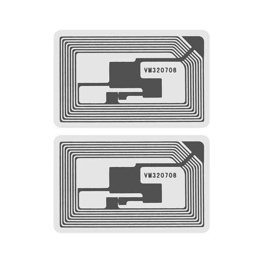 Vision NFC Hochfrequenzbibliothek Elektronisches Tag RFID Selbstklebend HF Funkfrequenz Anti-Counterfiting Tracability Tag 15693 Protokoll Elektronische Tag Hochfrequenzbuch Tag [40*25mm] 10 Fotos