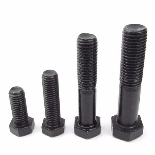 Jishuo M24/M27-72 GB5782 Black Hexagonal Screws Grade 8.8 High Strength Hexagonal Bolts M48*200
