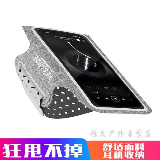 Zailu running mobile phone carrying artifact running mobile phone arm bag arm arm sleeve men's sports and fitness wear on the arm black large size 6 o'clock 9 inches universal