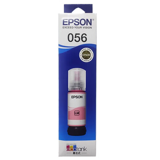 爱普生（EPSON）原装056浅洋红色墨水（C13T09E680）打印机墨盒 适用L18058/L8058打印机 染料墨水 约7200页