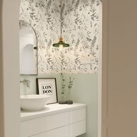 Azulejos de pared de baño XMSJ Tildos de flores de trago de balcón retro balcón de cocina no incluyen transporte, consulte H12806 (600x1200 mm) Otros