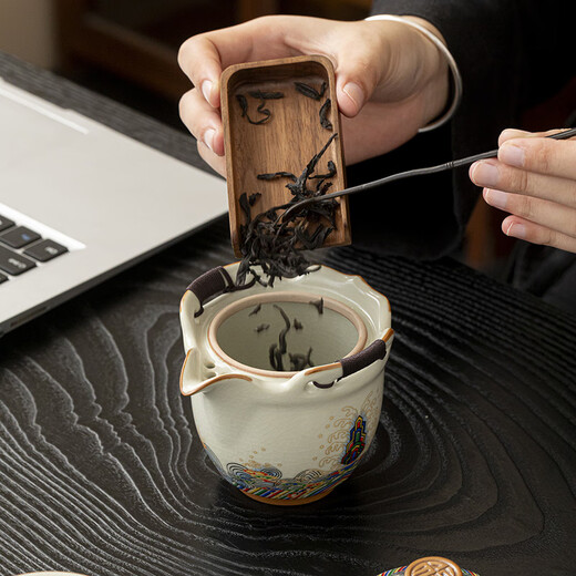 Tangfeng Ruyao travel tea set portable quick cup single teapot Haihaijiangya travel travel tea set