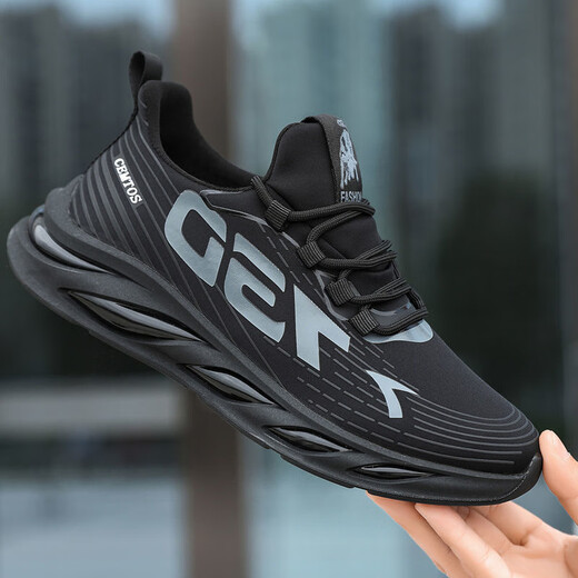 
Breathable mesh shoes for men's soft sole work shoes lightweight and fashionable versatile casual shoes for men's sports running shoes 730-Orange 44 (270mm)