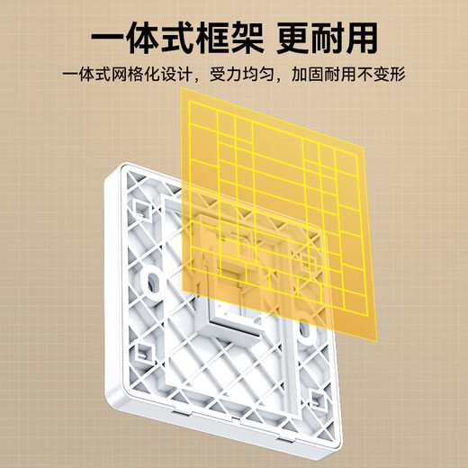 Shanze network cable network port network panel universal super five/six/seven module thickened 86 type panel suitable for computer room network socket one WAN-01