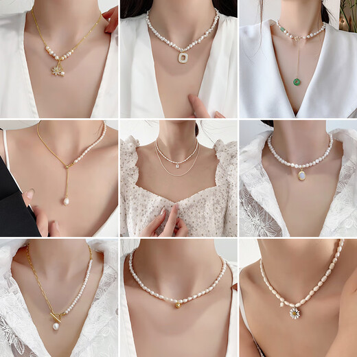 Collier de perle d'eau douce Abayu Brand Retro French Baroque Baroque Versatile Niche Design Sense Europe et Amérique 23 # 17087