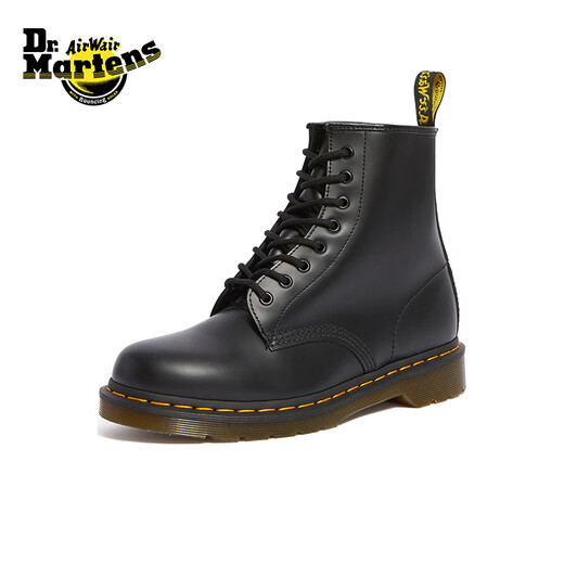 马丁（DR.MARTENS）1460 Smooth夏季经典百搭光面皮黑色马丁靴 黑色 39