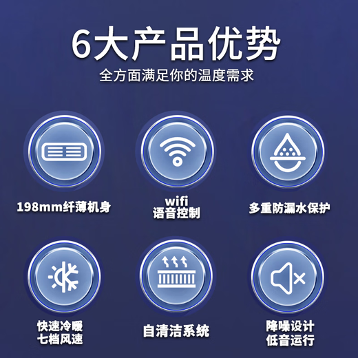 奥克斯（AUX）【国家补贴20%】中央空调风管机3P2P1.5P一拖一家用客厅空调嵌入式0元安装变频冷暖空调一级能效 大3匹 一级能效+超薄+全直流变频【语音操控】