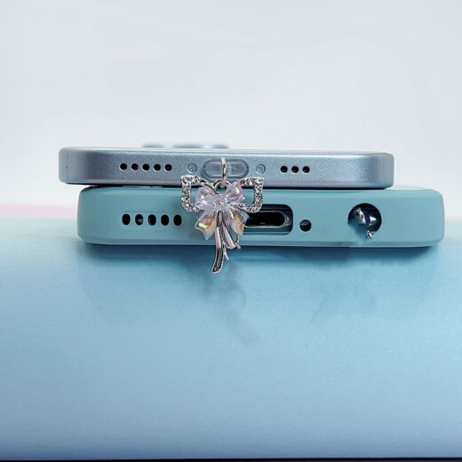Ye Yu es adecuado para Xianqi Butterfly Mobile Dust Plug-Choping Port Clog Mobile Pendse Apple Huawei Typec Android Modelo de imagen principal Apple (7-14)