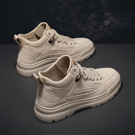 Jeep Jeep Schuhe Herren Frühlings- und Herbst Martin Boots mitten in atmungsaktiven Wanderschuhen Outdoor-Wüstenstiefel Casual Work Shoes Schuhe
