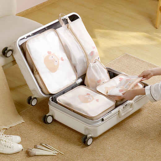 Forty thousand kilometers travel storage bag set suitcase clothes storage bag organizer bag portable underwear shoe packaging bag SW8507