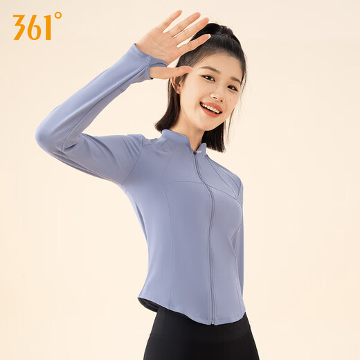 361 Yoga Wear Jacket Women's Top Tight Waist Slimming Pilates Fitness Clothing Running Training Sportswear Autumn and Winter