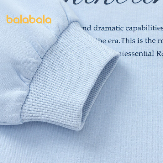 Balabala Girls Sweatshirt Frühlings- und Herbstkleidung süße große Kinder, die langärmelte Kinder-Top-Bow-Eisblau 80904 165 cm