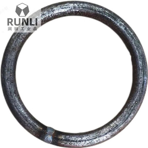 Increase the iron ring O-shaped welded steel bar ring 14161820mm thick fitness closed-end hanging ring pull ring solid 14mm thick steel ring inner diameter 80mm 1