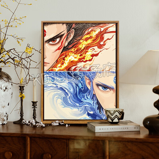 Hujiawen 2025 New Nezha 2: Demon Child's Sea Digital Digital Mail Painting DIY DIY Ручная карифтира