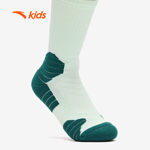 ANTA children's boys' basketball socks autumn and winter moisture-absorbent and breathable youth antibacterial sports basketball socks 392441311