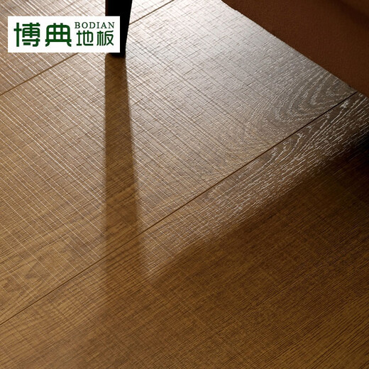 BODIAN ENF-grade environmentally friendly new three-layer solid wood composite floor, household ground heater wear-resistant solid wood three-layer wood floor BD autumn dew T3 15MM thick