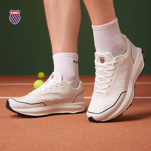 盖世威（K·SWISS）女跑鞋春季新款时尚舒适减震运动休闲鞋9272-W 113温布尔登白/海军蓝/盖世红 36