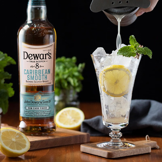 帝王（Dewar's）陈酿调配型苏格兰威士忌进口洋酒基酒进口威士忌 帝王8年-加勒比朗姆桶700ml