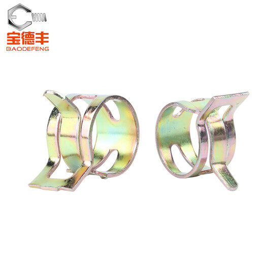 
Baodefeng elastic clamp steel belt hoop spring steel clamp hand pinch hose water pipe oil pipe hose manganese steel clamp Q673 M36x15x1.5 (5 pieces)