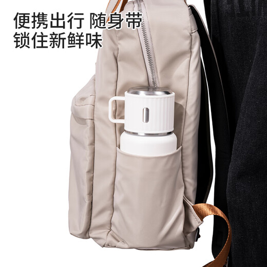 cica保温杯男士高颜值316不锈钢学生专用新款2025带盖八一建军节礼物 （盖可喝水+带茶隔）白色 730ml