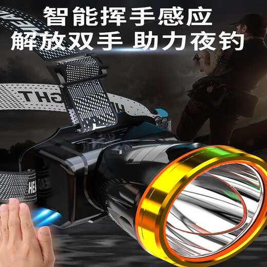 强光充电超亮头戴式矿灯 5个起批  3天 9900W单锂电