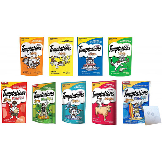 Whiskas Canadian purchasing agency Whiskas Temptations Cat Snacks Cat Teeth Cleaning Biscuits Sandwich Crisps 180g Salmon 180g