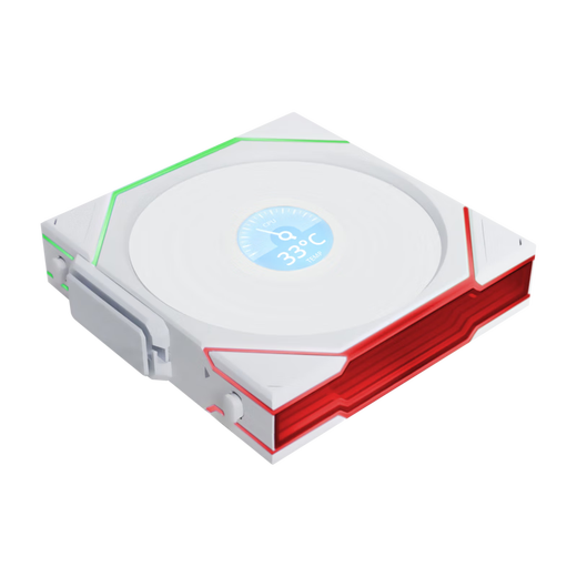 LIANLI Lianli building block fan fourth generation LCD wireless version TL120 Wireless positive leaf single white/requires controller