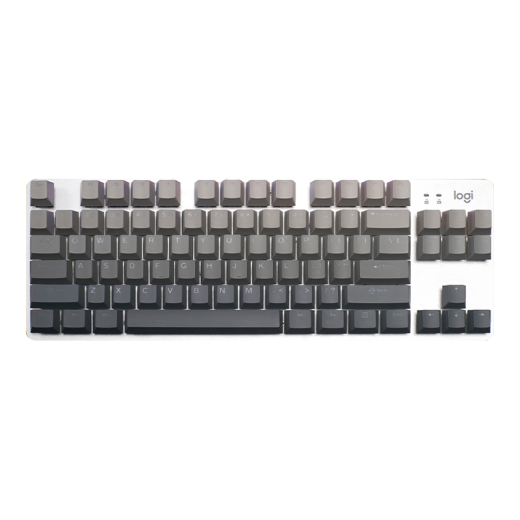 罗技（Logitech）K835机械键盘有线游戏电竞键盘84键电脑办公键盘个性pbt键帽送男生女友礼物 K835墨影键帽【渐变版】 青轴