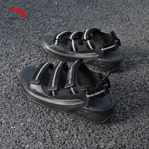 安踏冰糖凉鞋拖鞋男夏季透气厚底增高潮流舒适沙滩户外凉拖鞋