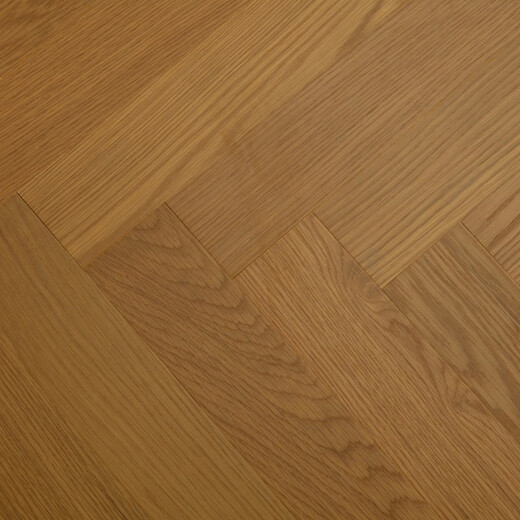Maian New Three-layer Solid Wood Composite Oak North American Black Walnut Herringbone Pairing Fish Bone Pairing Home ENF-grade Floor Heating Wood Flooring SR6193 Oak Herringbone Pairing Brushed Caramel Color Square Meter