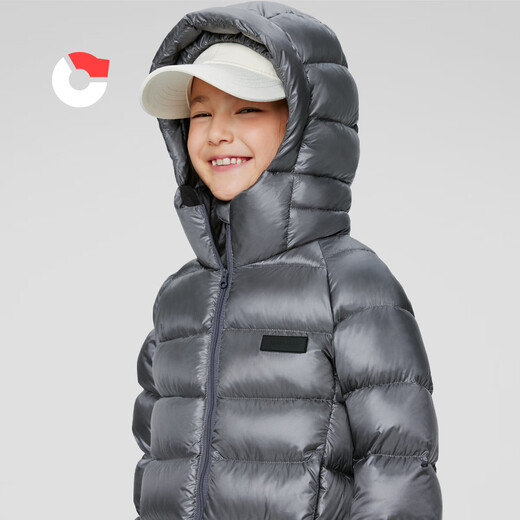 Nanny Goose Children's Down Jacke für Jungen und Mädchen Winterjacke für Babys Ultra-Licht und warme Kinderkleidung für Winterkleidung Carbon Schwarz 130