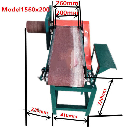 
Plane sander widening grinding bench-top grinding machine woodworking machinery vertical polishing machine curved belt sander 15602F200 without motor 2100/200 with motor 220v