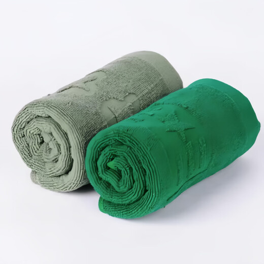 际华融通军绿色内务训练枕单位作训军迷学生枕巾橄榄绿加厚柔软透气枕头巾 军绿色-枕巾