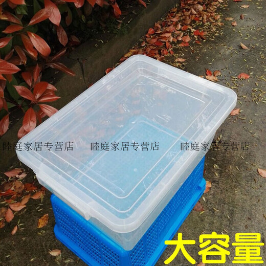 Caja de almacenamiento de alimentos de gran capacidad Caja de acabado transparente Alto Grado de alimentos Caja de almacenamiento de plástico Caja vacía Refrigerador del congelador [9928] 58Jin [Jin iguala 0.5 kg]: 52*37*23cm
