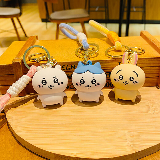 MANMIAO JIYIKAWA NETTE KREATIVE KREATION KEYCHAIN FEMALE Exquisite Backing Bag Anhänger Puppe Cartoon USAqi Xiaoba Anhänger Jiyikawa Anhänger [Xiaoba] Boutique