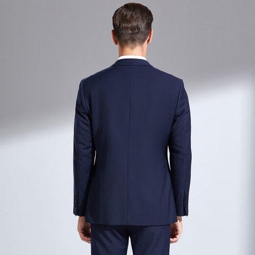 Antonio Worsted Wool & Two-piece Set High-end Professional Formal Business Suit Men's Suit Groom's Dress Suit Navy 54 D (190/116D)