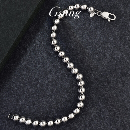 GsunG platinum Pt950 bracelet for men/women style light bead chain platinum classic fishhook clasp needs to be customized. Calculated based on the gold price of the day