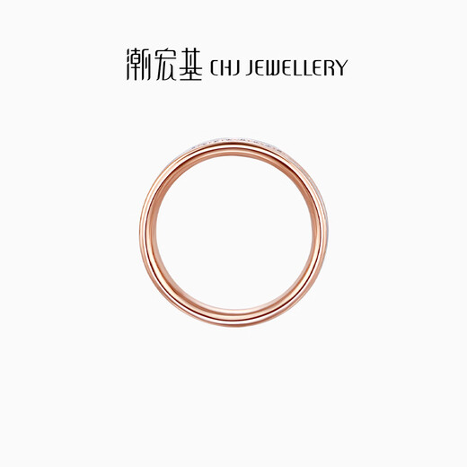 Chao Acer Zhi Jian Cupid 18K gold diamond ring women's rose gold diamond ring color gold hand jewelry birthday gift TK ZX women's size 13
