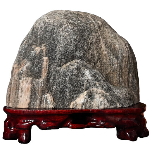 Les pierres de Taishan authentiques de Moyun sont utilisées pour aider les bureaux de Taishan, et les pierres sont utilisées pour reconstituer les coins des Bluestones. Des ornements en pierre brute naturels sont utilisés pour attirer la richesse et les bénédictions-K818