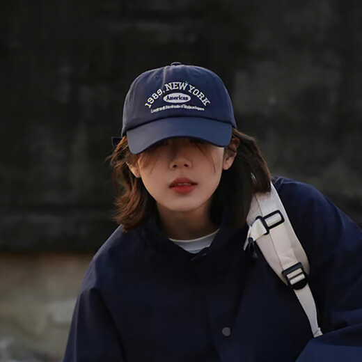 South Wood Bear Baseball Hat Men and Women Fashion Men Spring and Autumn Soft Top Baseball Hat Trendy Summer Outdoor Leisure Sun Hat Women Navy Blue