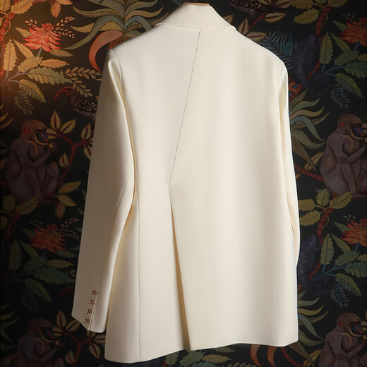 Yi Xiqi casual suit jacket for women loose 2025 spring and autumn new silhouette temperament high-end small suit top black M